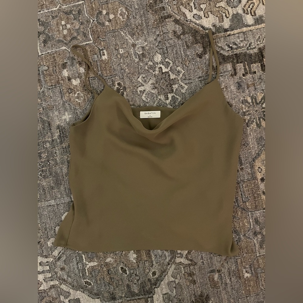 Babaton Cowl Neck scrappy tank camisole Sz S